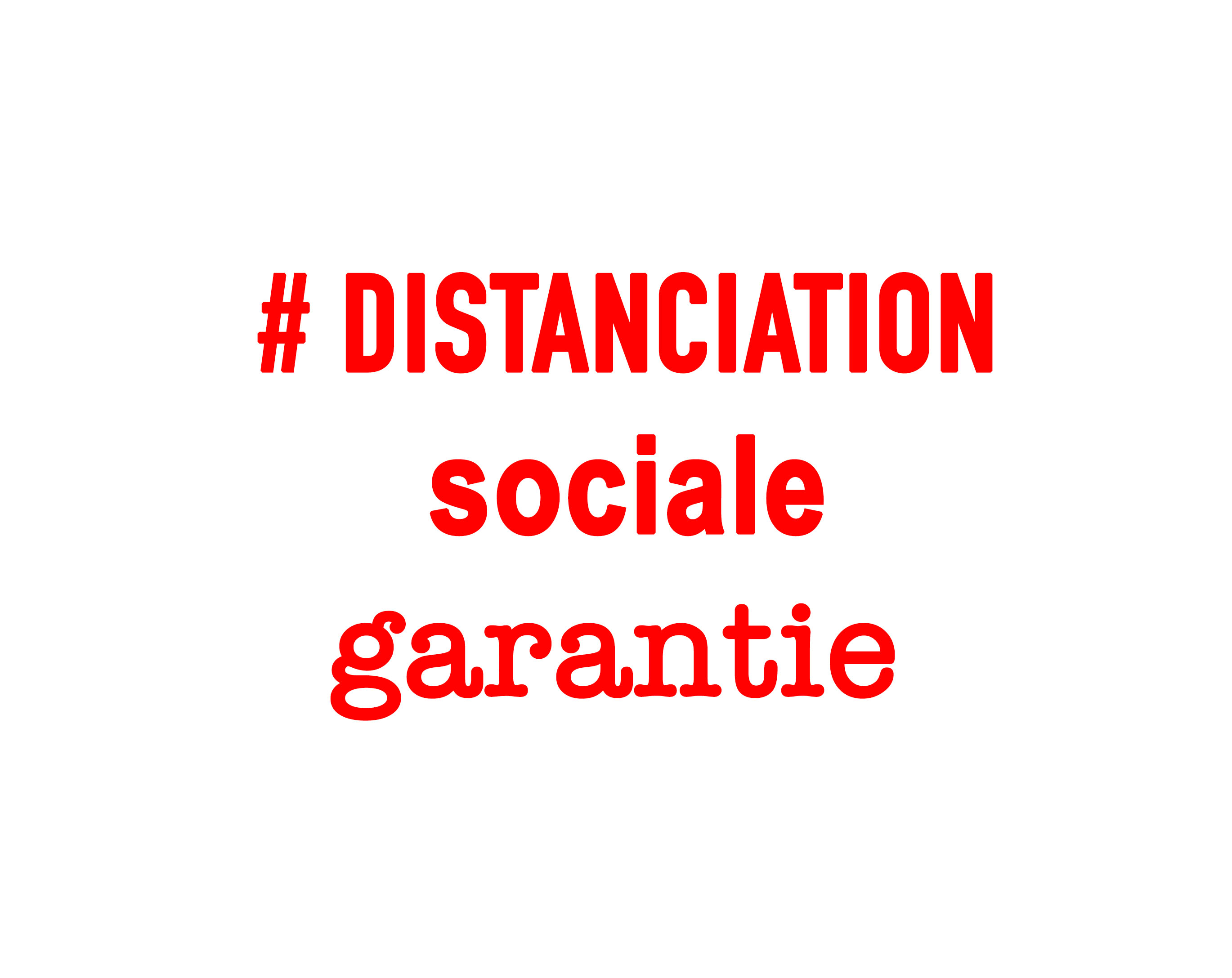DISTANCIATION SOCIALE GARANTIE POAA2020
